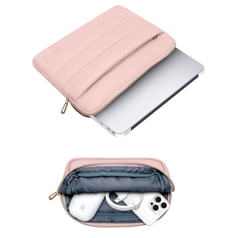 BORSA TECH-PROTECT PUFFY LAPTOP 15-16 ROSA POLVEROSA