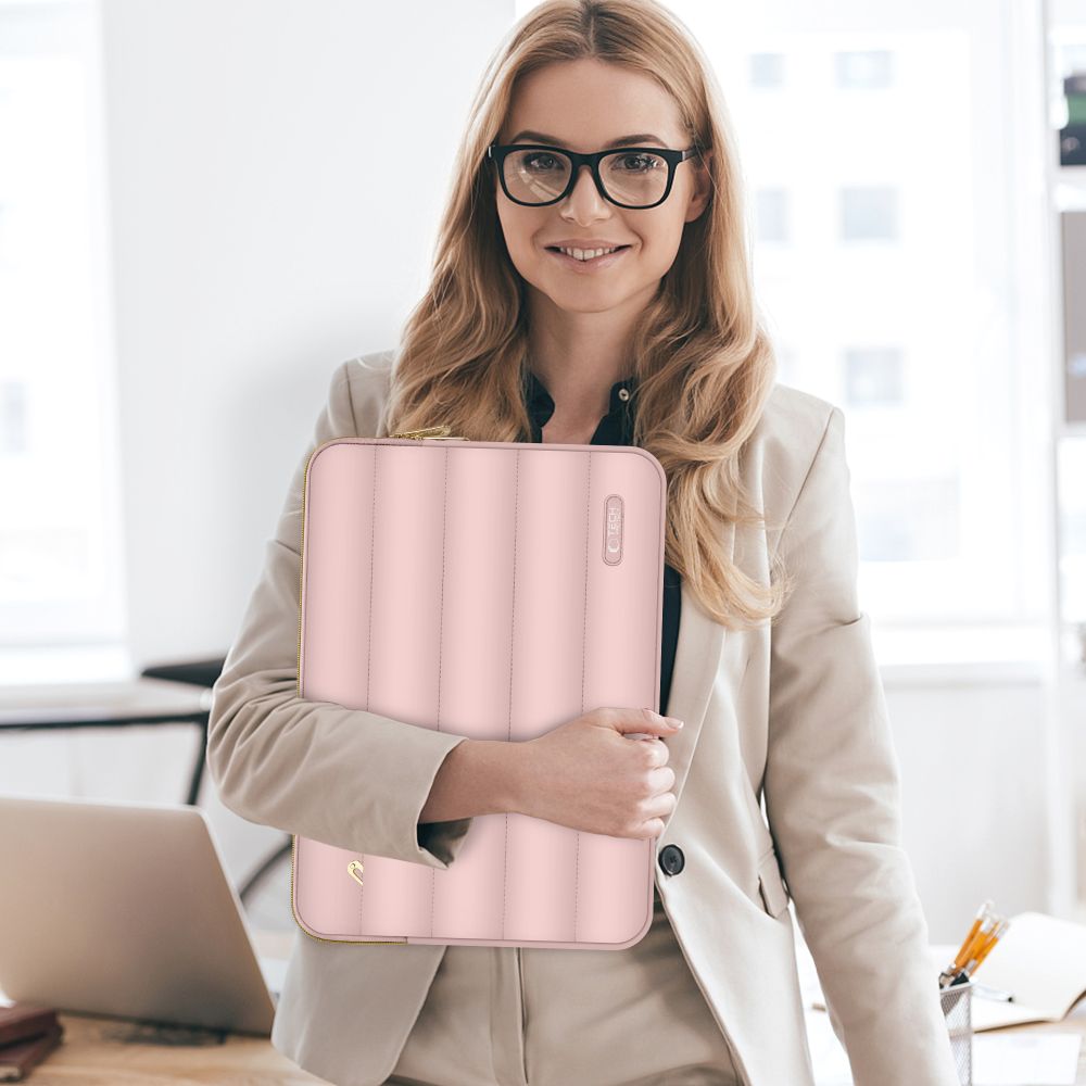 BORSA TECH-PROTECT PUFFY LAPTOP 15-16 ROSA POLVEROSA