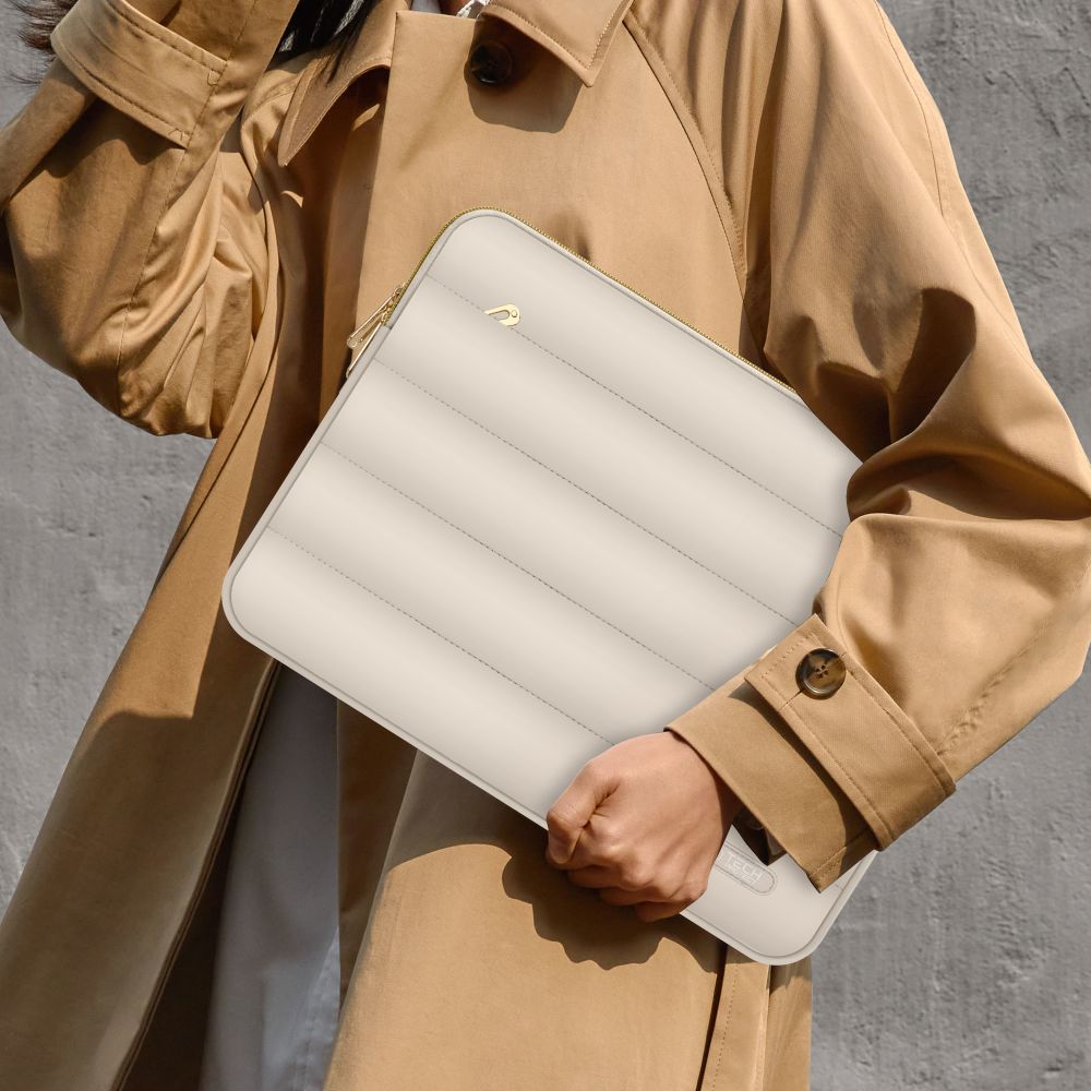 BORSA TECH-PROTECT PUFFY LAPTOP 15-16 SABBIA