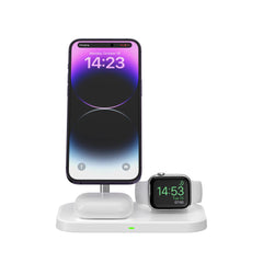 CARICATORE WIRELESS 3IN1TECH-PROTECT QI15W-A22 MAGNETICO MAGSAFE BIANCO