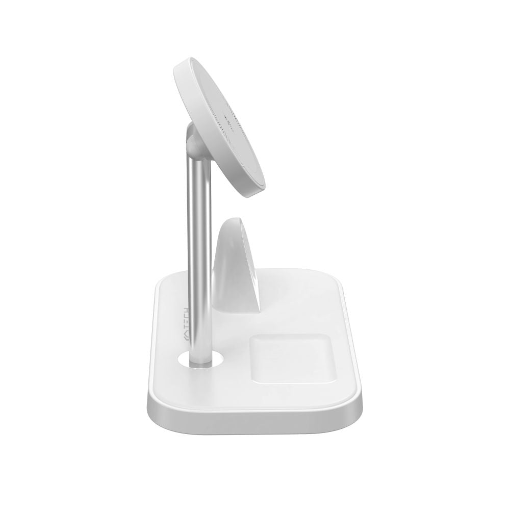 CARICATORE WIRELESS 3IN1TECH-PROTECT QI15W-A22 MAGNETICO MAGSAFE BIANCO