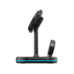 CARICATORE WIRELESS 3IN1 QI15W-A27 MAGNETICO MAGSAFE NERO