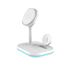 CARICATORE WIRELESS 3IN1 QI15W-A27 MAGNETICO MAGSAFE BIANCO