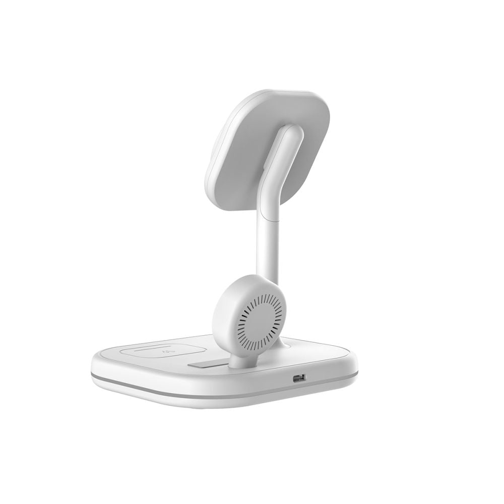 CARICATORE WIRELESS 3IN1 QI15W-A27 MAGNETICO MAGSAFE BIANCO