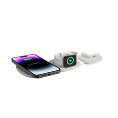 CARICATORE WIRELESS SENZA FILI TECH-PROTECT QI15W-A32 3IN1 MAGNETICO MAGSAFE GRIGIO