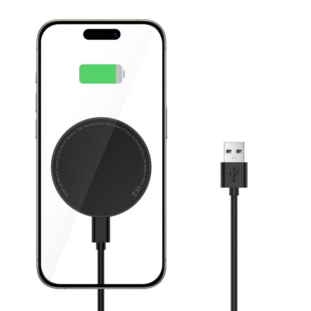 CARICATORE WIRELESS SENZA FILI TECH-PROTECT QI15W-A33 MAGNETICO MAGSAFE NERO