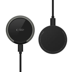 CARICATORE WIRELESS SENZA FILI TECH-PROTECT QI15W-A33 MAGNETICO MAGSAFE NERO