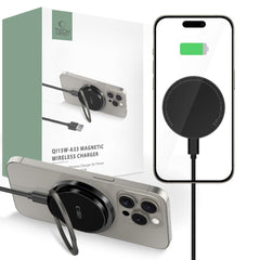 CARICATORE WIRELESS SENZA FILI TECH-PROTECT QI15W-A33 MAGNETICO MAGSAFE NERO