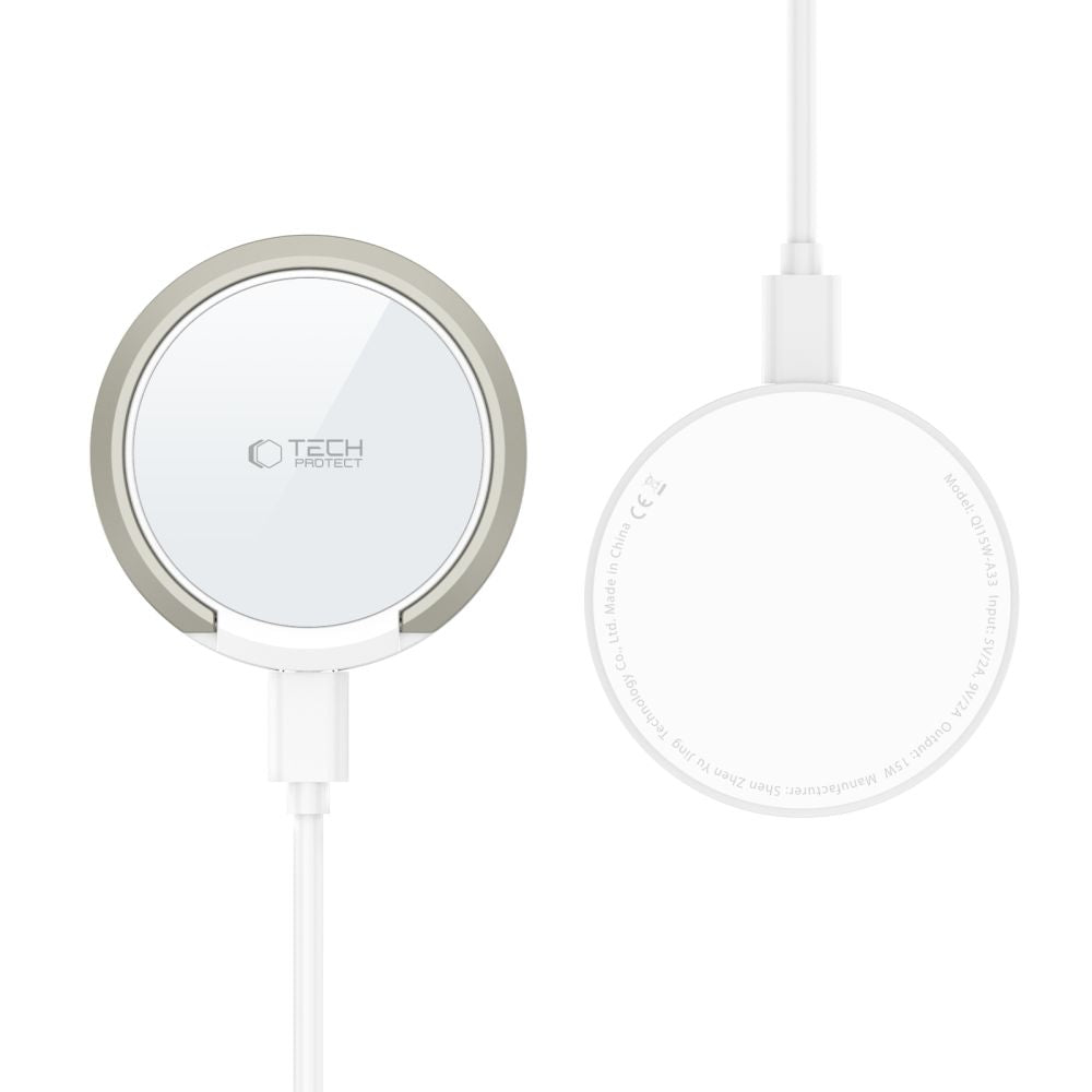 CARICATORE WIRELESS TECH-PROTECT QI15W-A33 MAGNETICO MAGSAFE BIANCO