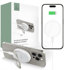 CARICATORE WIRELESS TECH-PROTECT QI15W-A33 MAGNETICO MAGSAFE BIANCO