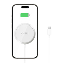 CARICATORE WIRELESS TECH-PROTECT QI15W-A34 MAGNETICO MAGSAFE BIANCO