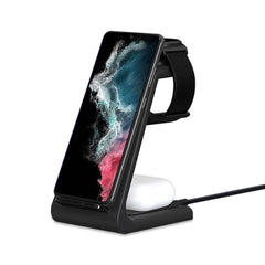 TECH-PROTECT QI15W-A36 CARICATORE WIRELESS 3IN1 PER ANDROID NERO