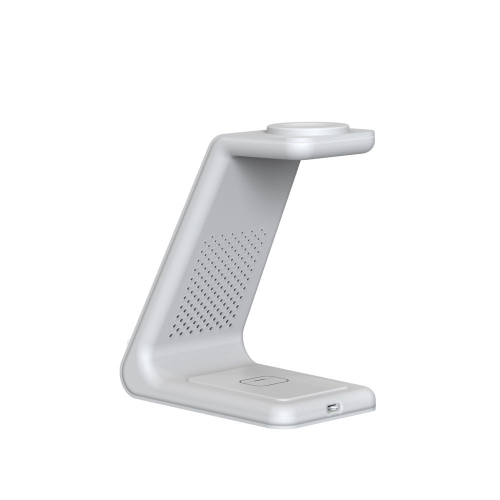 TECH-PROTECT QI15W-A36 CARICATORE WIRELESS 3IN1 PER APPLE BIANCO