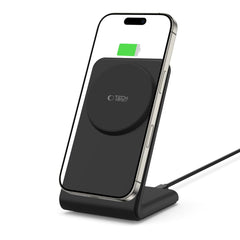 STAZIONE DI RICARICA TECH-PROTECT QI15W-A38 MAGNETIC MAGSAFE CARICATORE WIRELESS NERO