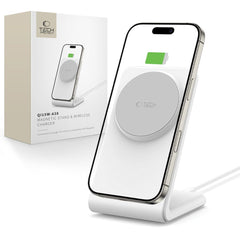 TECH-PROTECT QI15W-A38 CARICATORE WIRELESS MAGNETICO MAGSAFE BIANCO