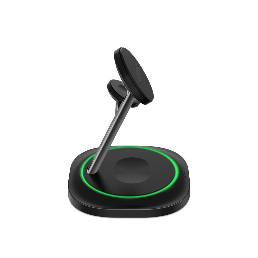 TECH-PROTECT QI15W-A46 3IN1 MAGNETICO MAGSAFE CARICATORE WIRELESS NERO