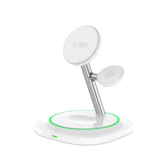 TECH-PROTECT QI15W-A46 3IN1 MAGNETIC MAGSAFE CARICATORE WIRELESS BIANCO