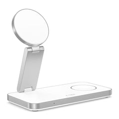 TECH-PROTECT QI15W-A47 3IN1 MAGNETIC MAGSAFE CARICATORE WIRELESS BIANCO