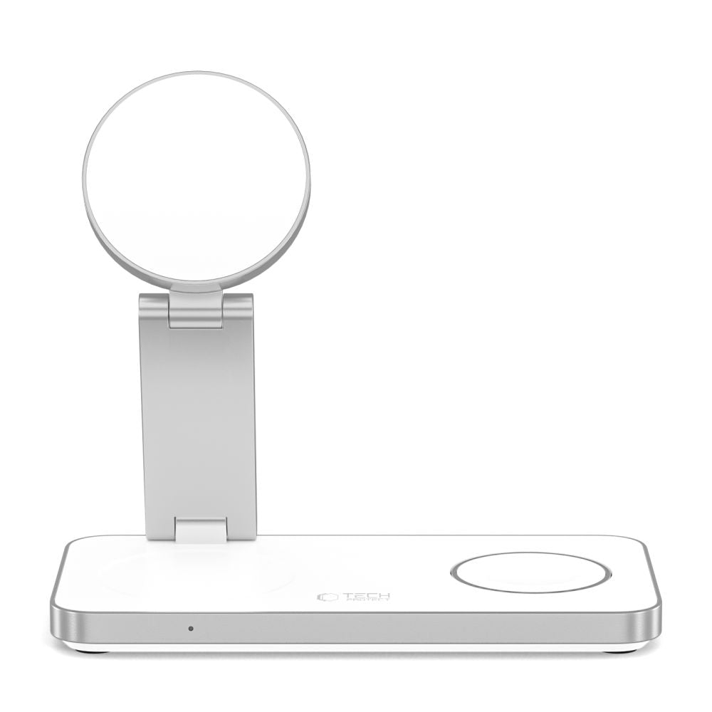 TECH-PROTECT QI15W-A47 3IN1 MAGNETIC MAGSAFE CARICATORE WIRELESS BIANCO