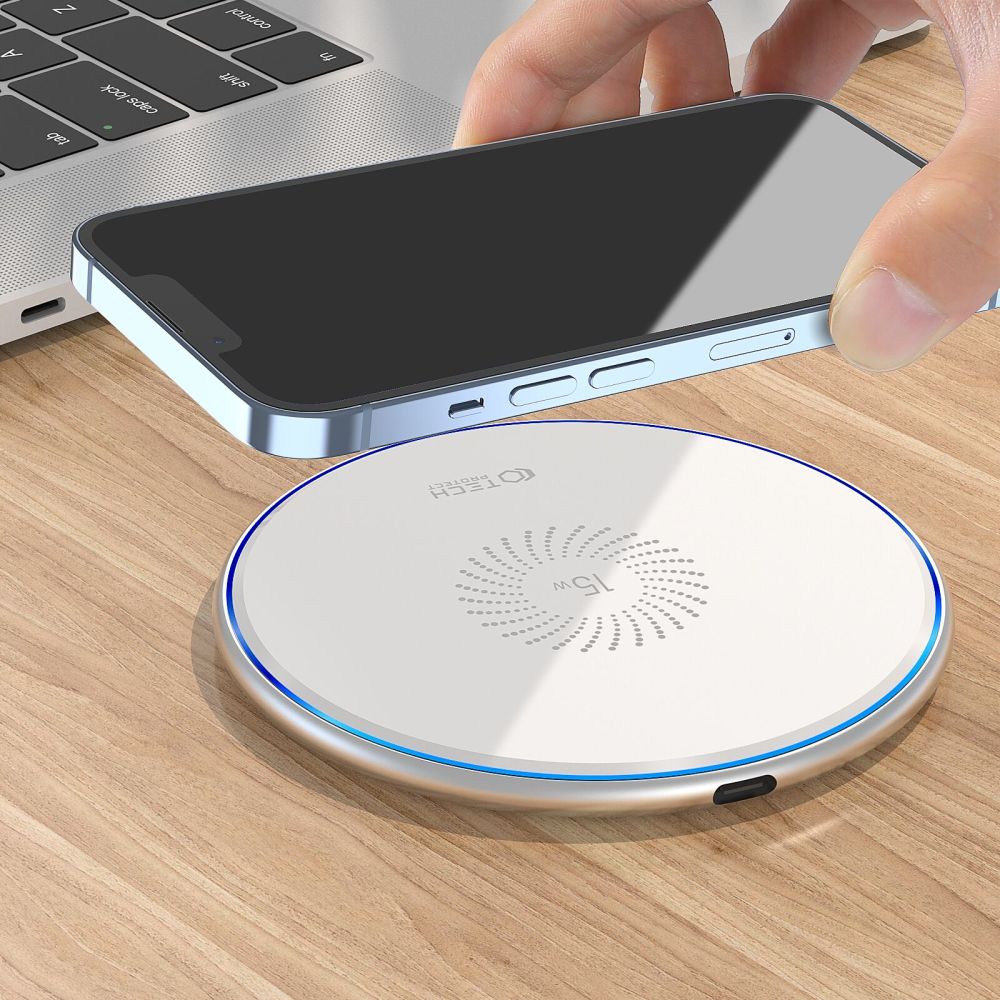 CARICATORE WIRELESS TECH-PROTECT QI15W-C1 15W NERO