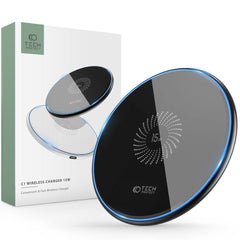 CARICATORE WIRELESS TECH-PROTECT QI15W-C1 15W NERO