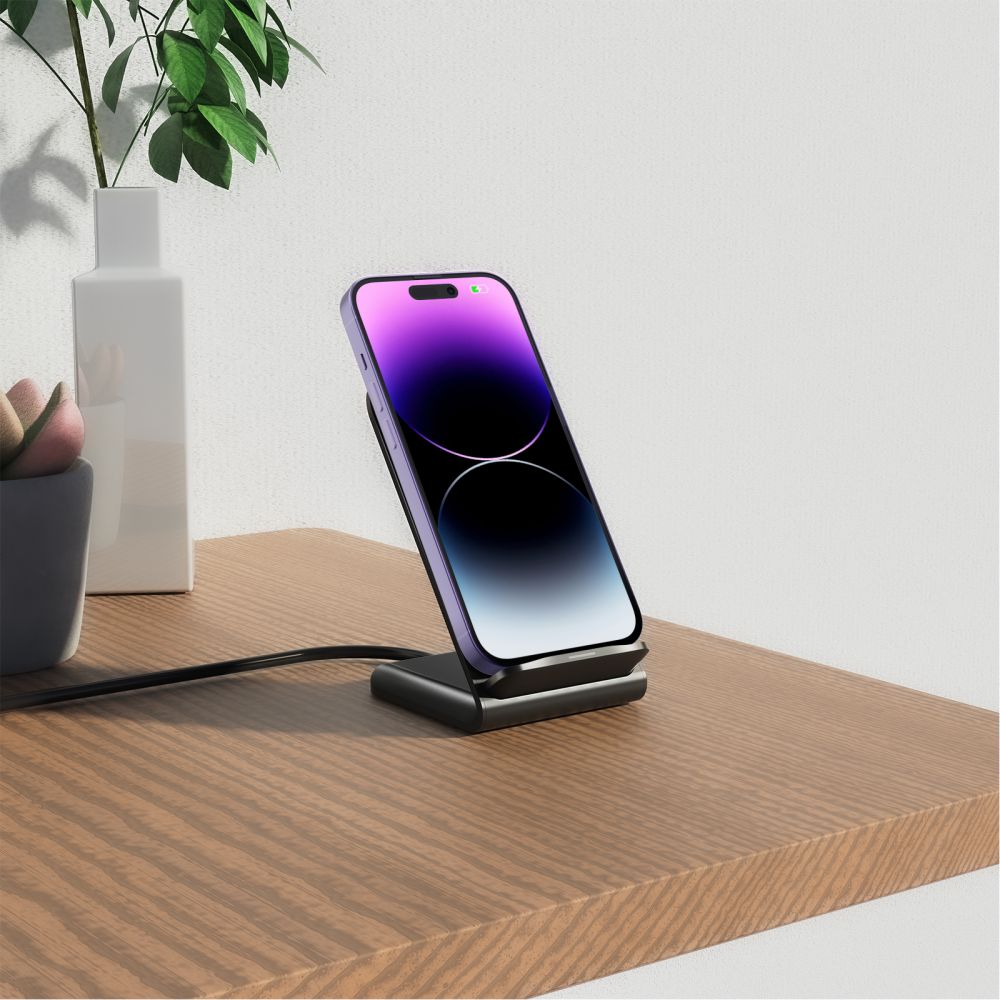 CARICATORE WIRELESS TECH-PROTECT QI15W-S2 15W NERO