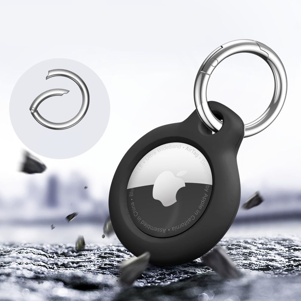 COPERTURA TECH-PROTECT ROUGH 2-PACK APPLE AIRTAG NERA
