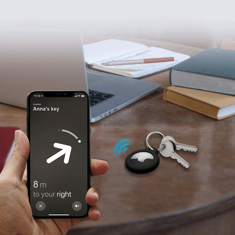 COPERTURA TECH-PROTECT ROUGH 2-PACK APPLE AIRTAG NERA