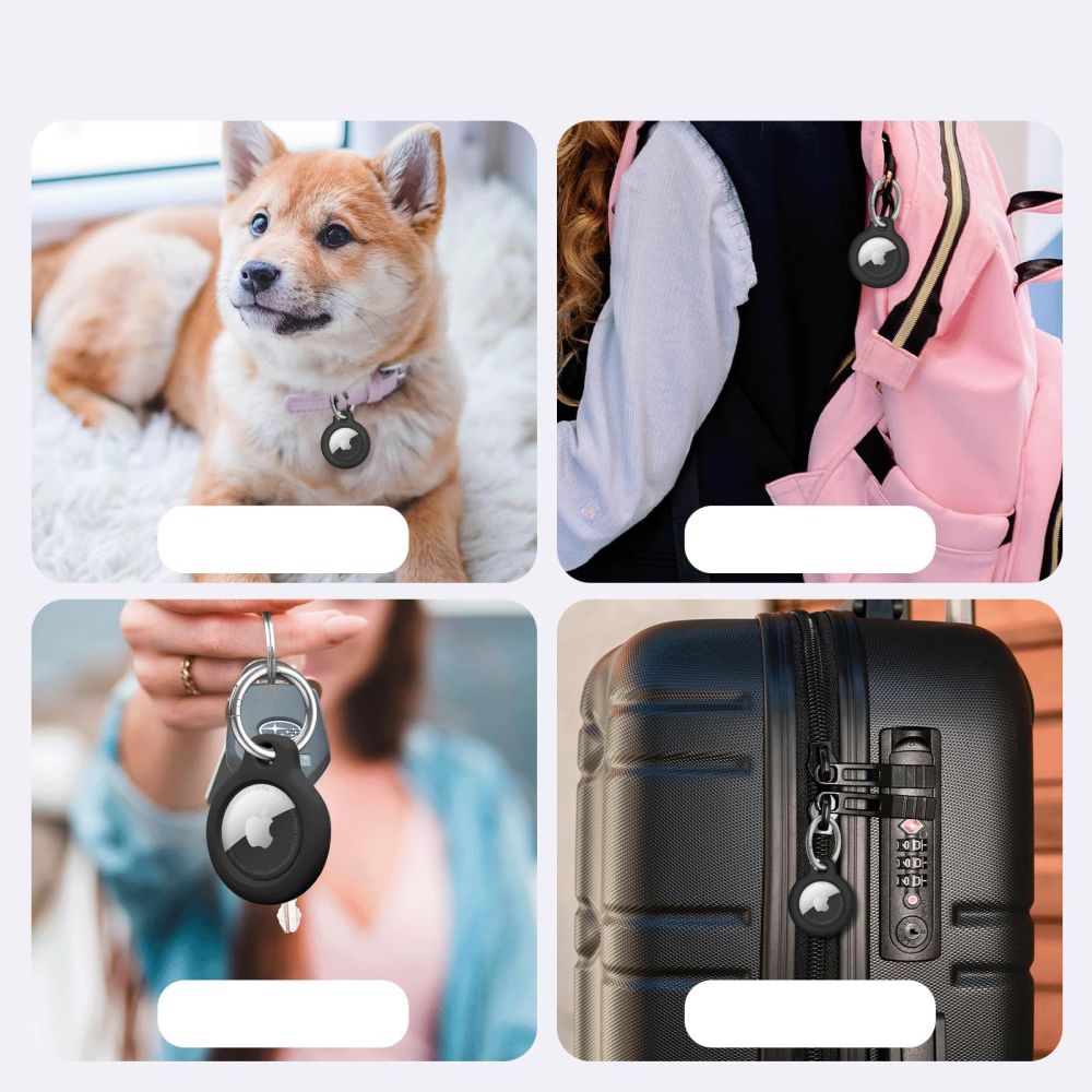 COPERTURA TECH-PROTECT ROUGH 2-PACK APPLE AIRTAG NERA