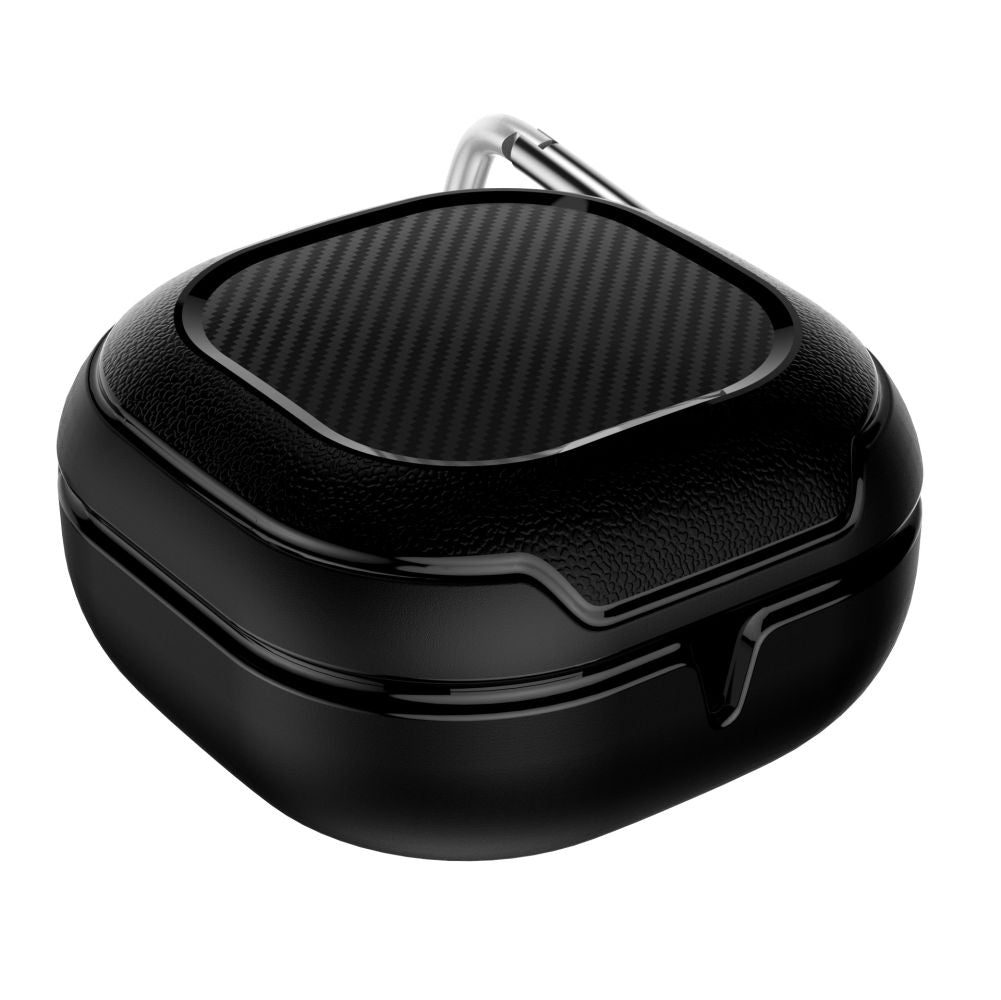 CUSTODIA TECH-PROTECT ROUGH CARBON SAMSUNG GALAXY BUDS FE / 2 PRO / 2 / LIVE / PRO NERA