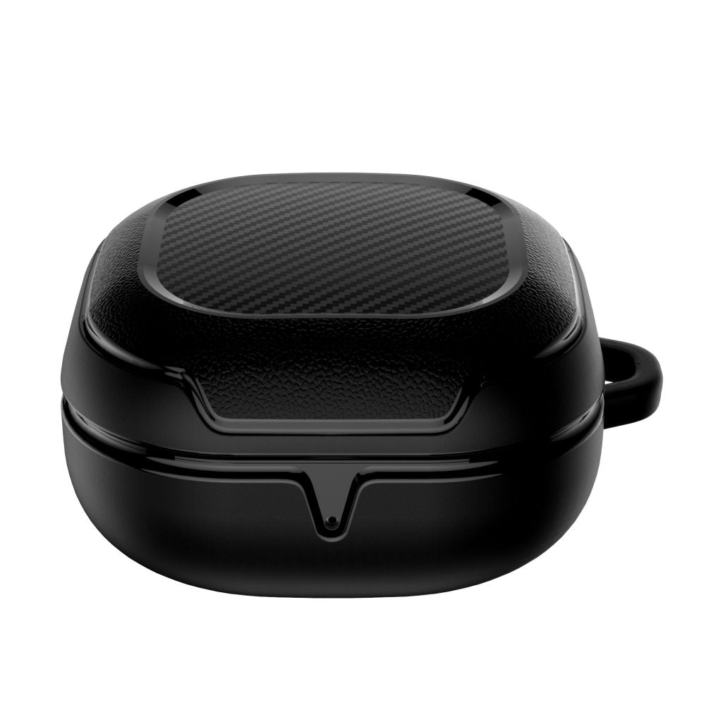 CUSTODIA TECH-PROTECT ROUGH CARBON SAMSUNG GALAXY BUDS FE / 2 PRO / 2 / LIVE / PRO NERA