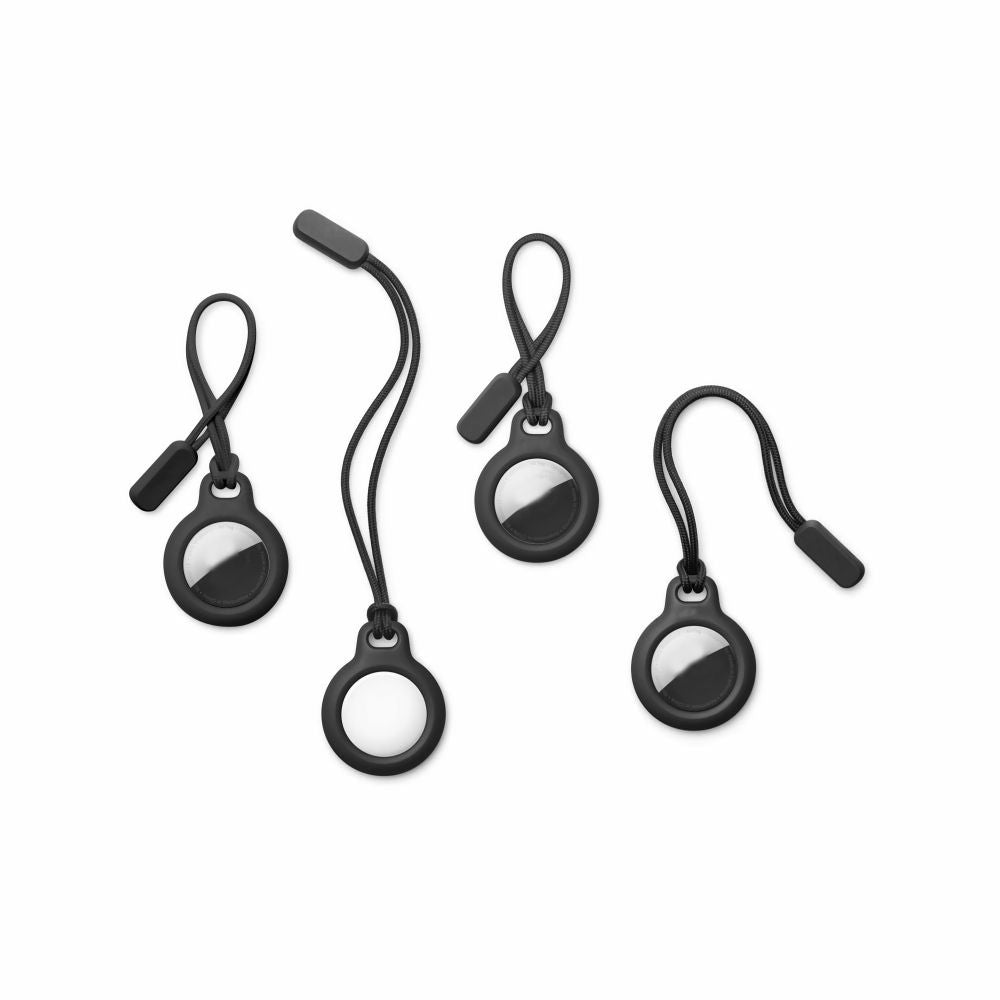 COPERTURA TECH-PROTECT ROUGH CHAIN 2-PACK APPLE AIRTAG NERA
