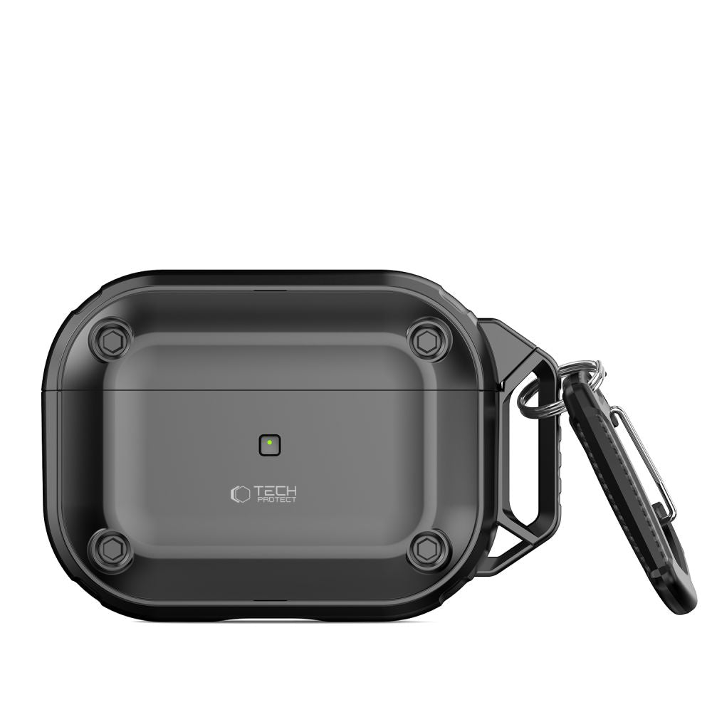 CUSTODIA TECH-PROTECT ROUGH HOOK APPLE AIRPODS PRO 1 / 2 NERA