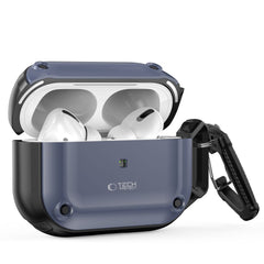 CUSTODIA TECH-PROTECT ROUGH HOOK APPLE AIRPODS PRO 1 / 2 ACCIAIO BLU