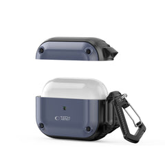 CUSTODIA TECH-PROTECT ROUGH HOOK APPLE AIRPODS PRO 1 / 2 ACCIAIO BLU