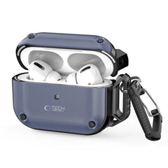 CUSTODIA TECH-PROTECT ROUGH HOOK APPLE AIRPODS PRO 1 / 2 ACCIAIO BLU