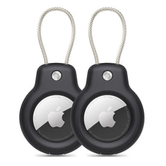 COPERTURA TECH-PROTECT ROUGH VEIN 2-PACK APPLE AIRTAG NERA