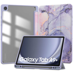 COPERTURA / INVOLUCRO PER SAMSUNG GALAXY TAB A9+ PLUS 11.0 X210 / X215 / X216 TECH-PROTECT SC PEN IBRIDO MARMO VIOLA