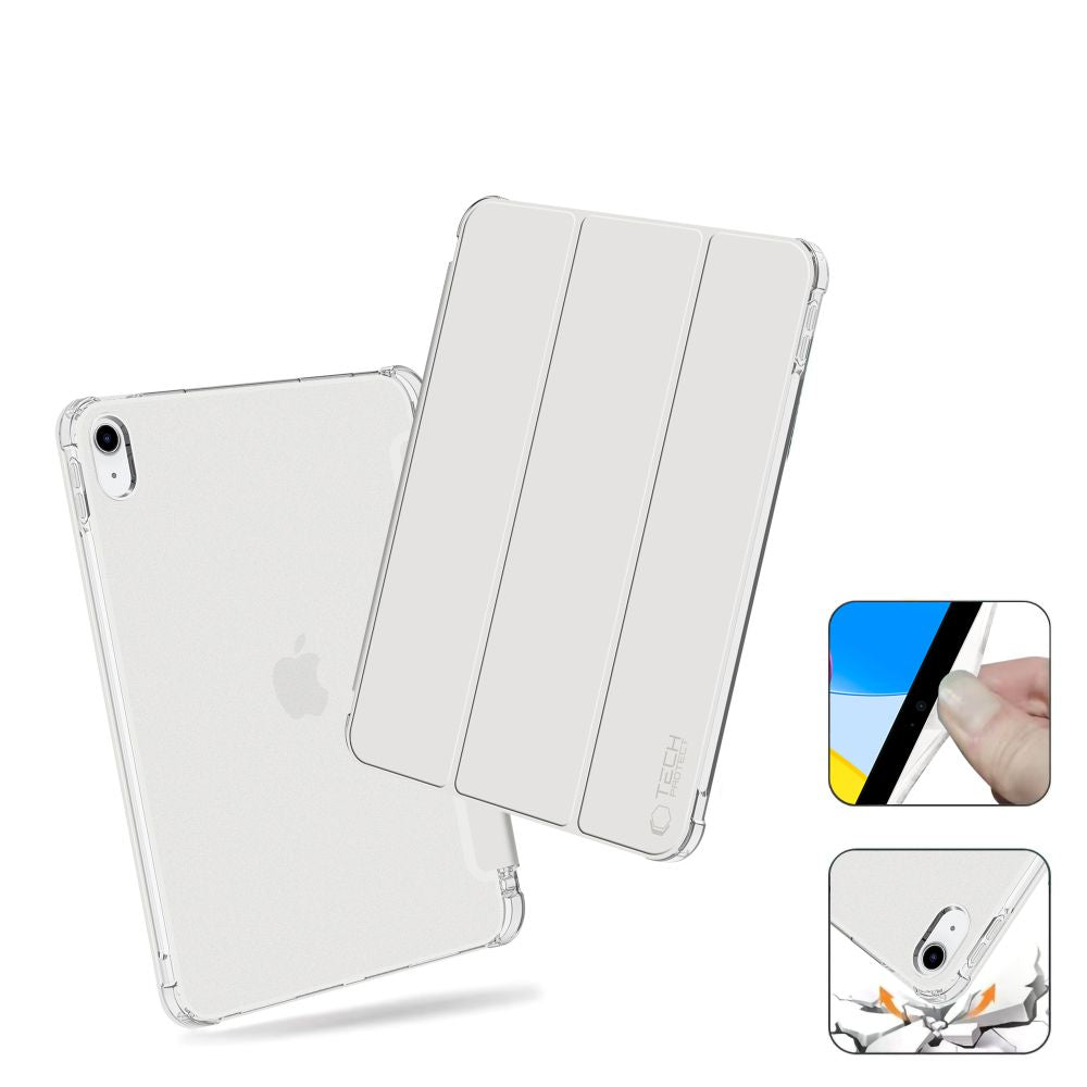 COPERTURA TECH-PROTECT SC PEN HYBRID IPAD 10.9” 10 / 2022 / 11” 11 / 2025 CRYSTAL SILVER