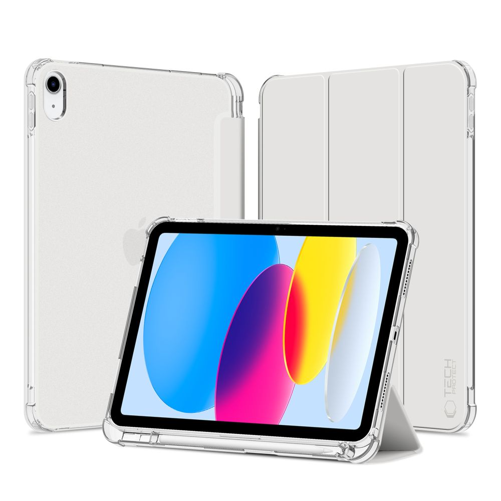COPERTURA TECH-PROTECT SC PEN HYBRID IPAD 10.9” 10 / 2022 / 11” 11 / 2025 CRYSTAL SILVER