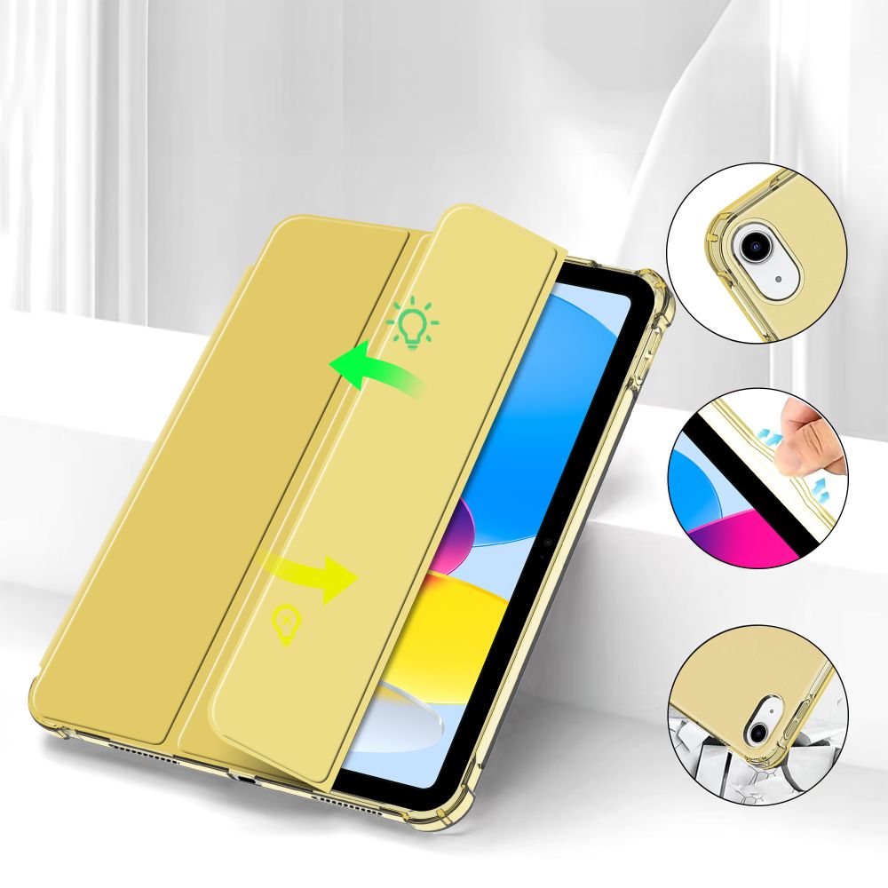 COPERTURA TECH-PROTECT SC PEN HYBRID IPAD 10.9” 10 / 2022 / 11” 11 / 2025 CRYSTAL GIALLO
