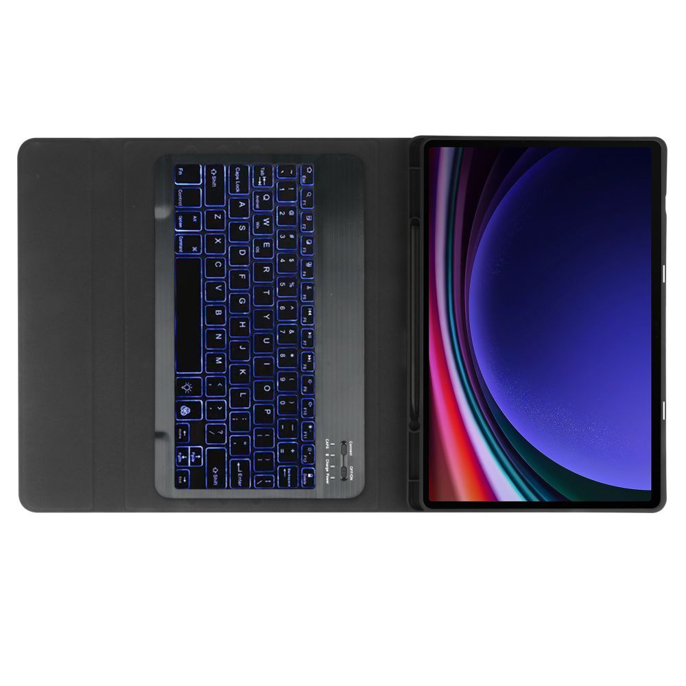 COPERTURA CON TASTIERA PER SAMSUNG GALAXY TAB S9 FE+ PLUS 12.4 X610 / X616B TECH-PROTECT SC PEN NERA