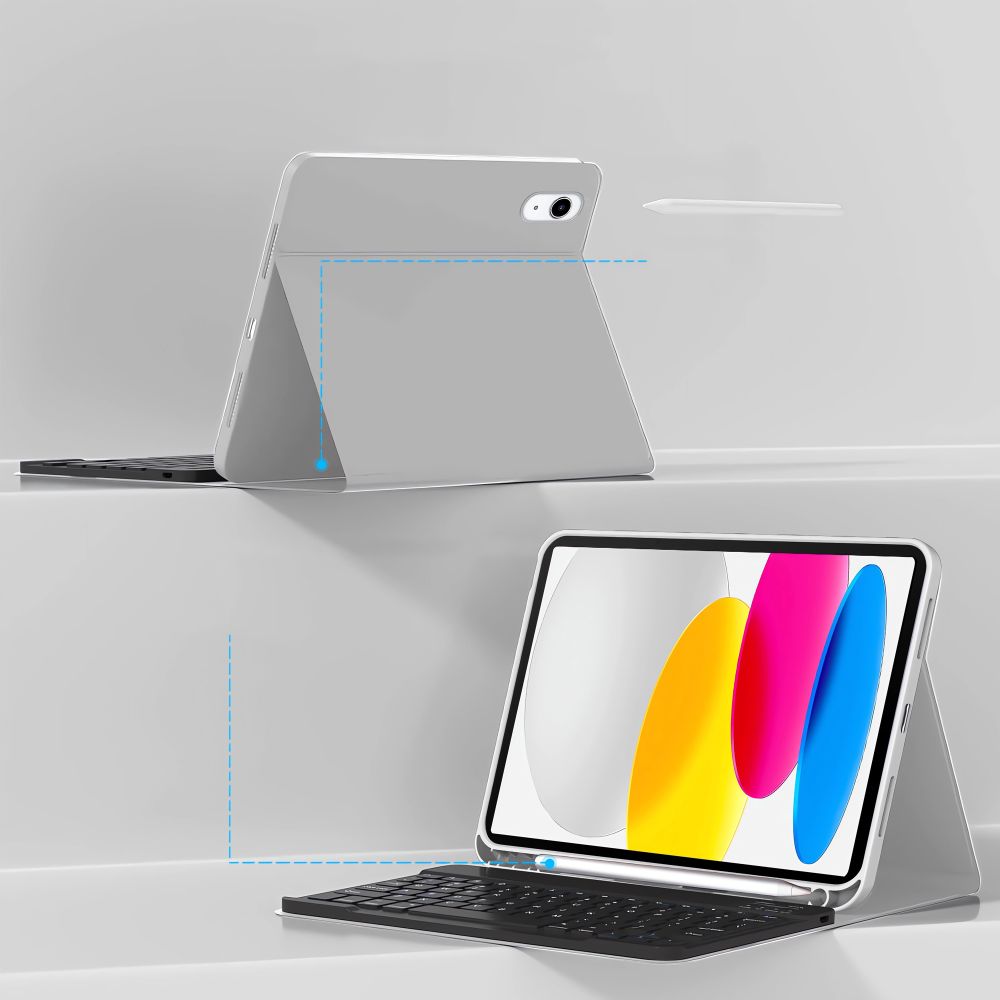TECH-PROTECT SC PEN + TASTIERA IPAD 10.9” 10 / 2022 / 11” 11 / 2025 GRIGIO