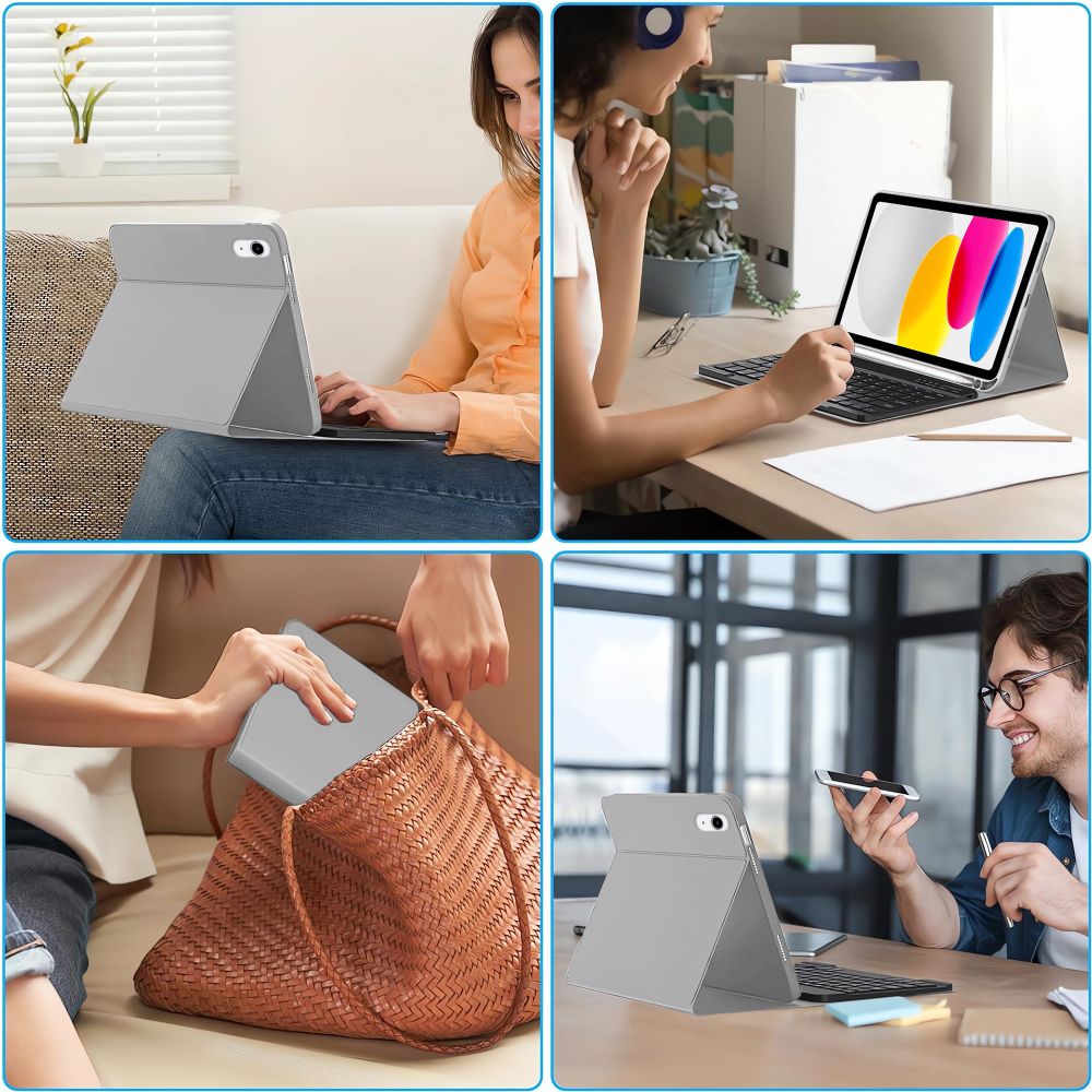 TECH-PROTECT SC PEN + TASTIERA IPAD 10.9” 10 / 2022 / 11” 11 / 2025 GRIGIO
