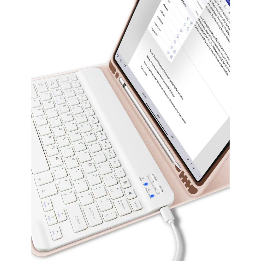 COPERTURA CON TASTIERA PER IPAD 10.9” 10 / 2022 / 11” 11 / 2025 TECH-PROTECT SC PEN ROSA