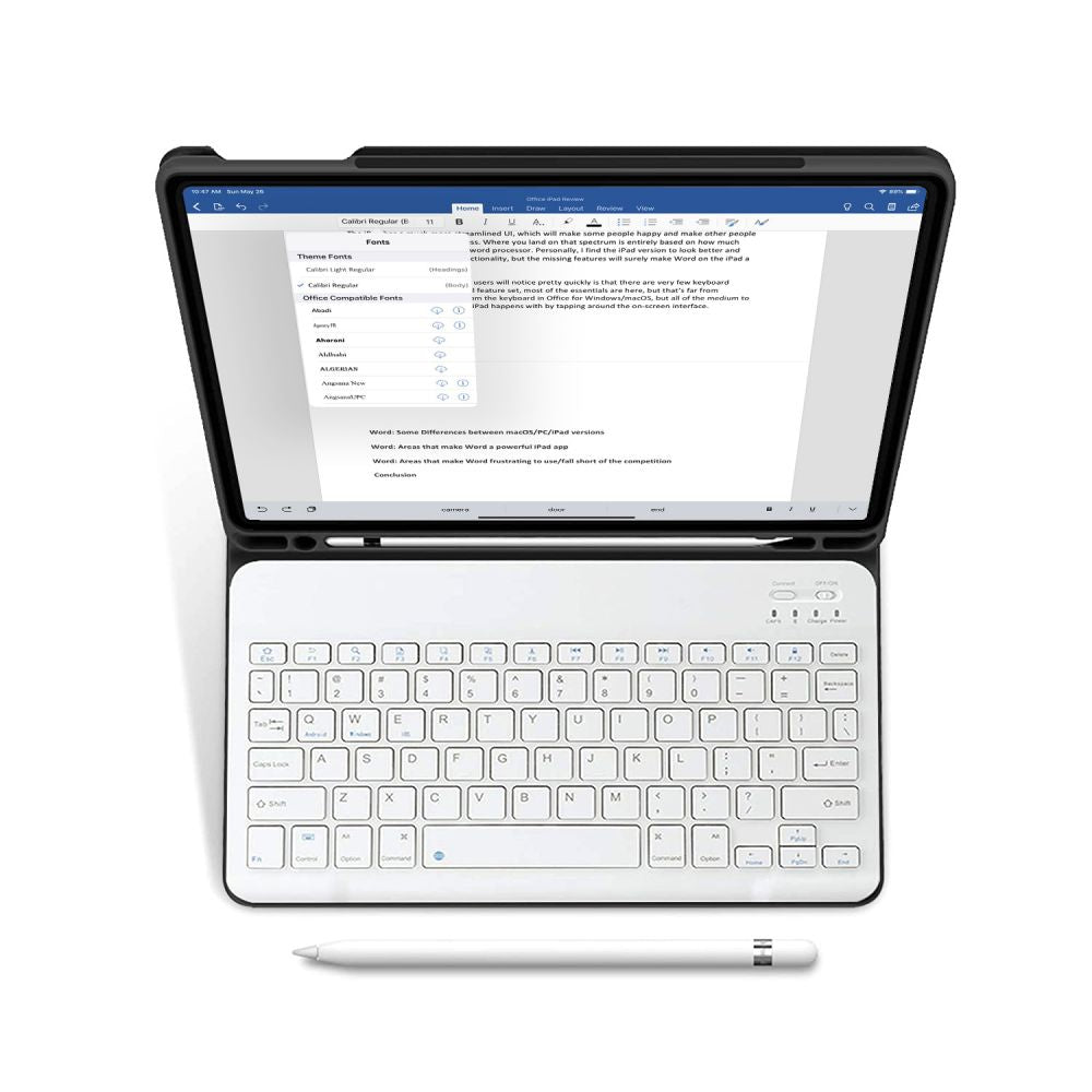 COPERTURA CON TASTIERA PER IPAD AIR 10.9 4 / 5 / 2020-2022 / 11 6 / 2024 TECH-PROTECT SC PEN IPAD AIR NERA