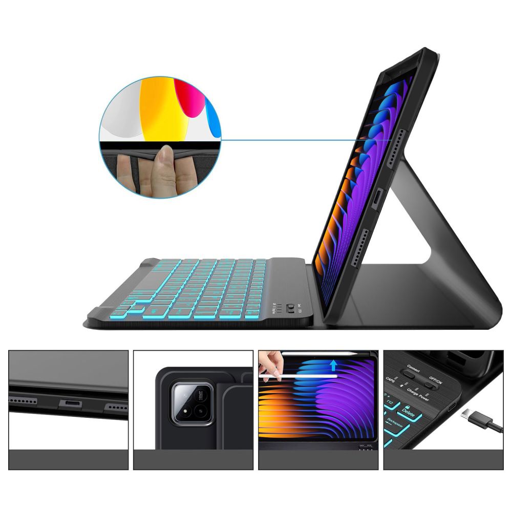 TECH-PROTECT SC PEN + TASTIERA XIAOMI PAD 7 / 7 PRO NERA