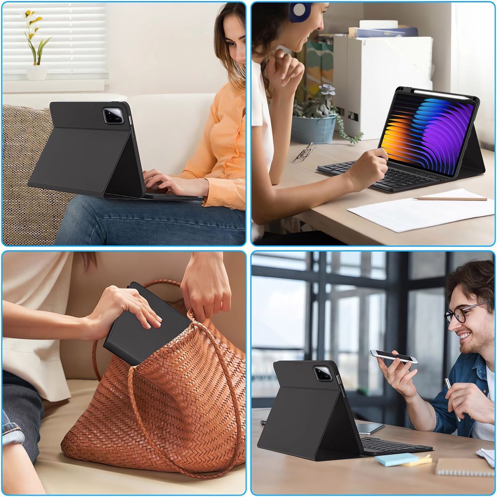 TECH-PROTECT SC PEN + TASTIERA XIAOMI PAD 7 / 7 PRO NERA