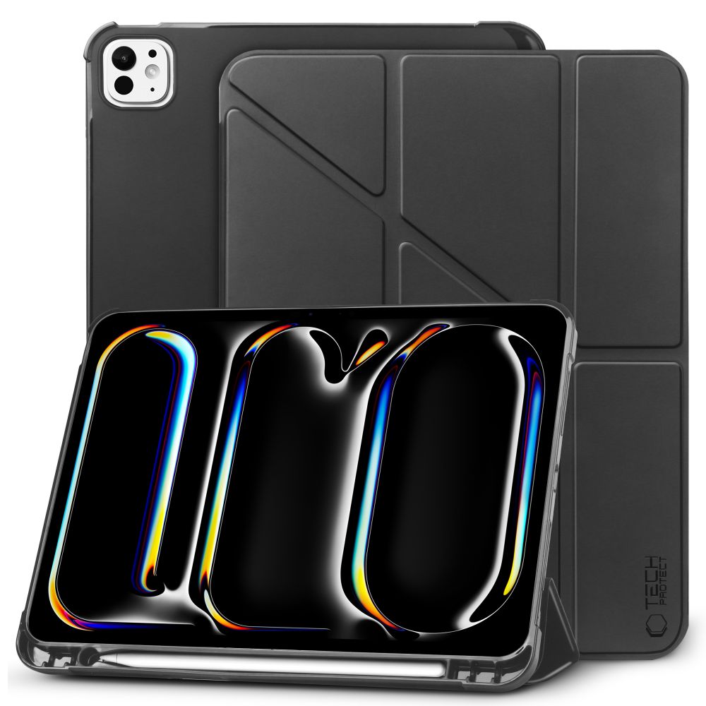 COPERTURA / INVOLUCRO PER IPAD PRO 13 7 / 2024 TECH-PROTECT SC PEN ORIGAMI NERO