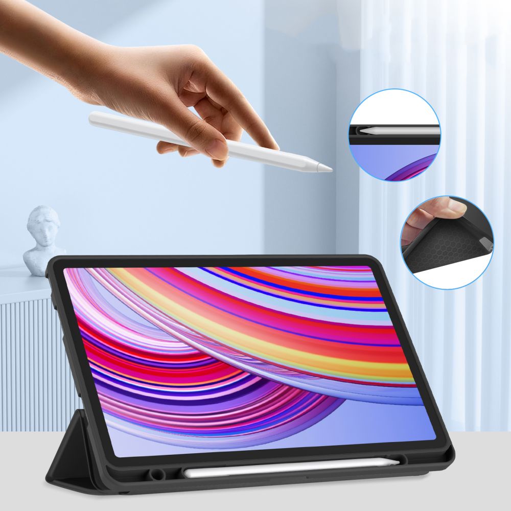 COPERTURA / INVOLUCRO PER XIAOMI REDMI PAD PRO 12.1 TECH-PROTECT SC PEN NERO